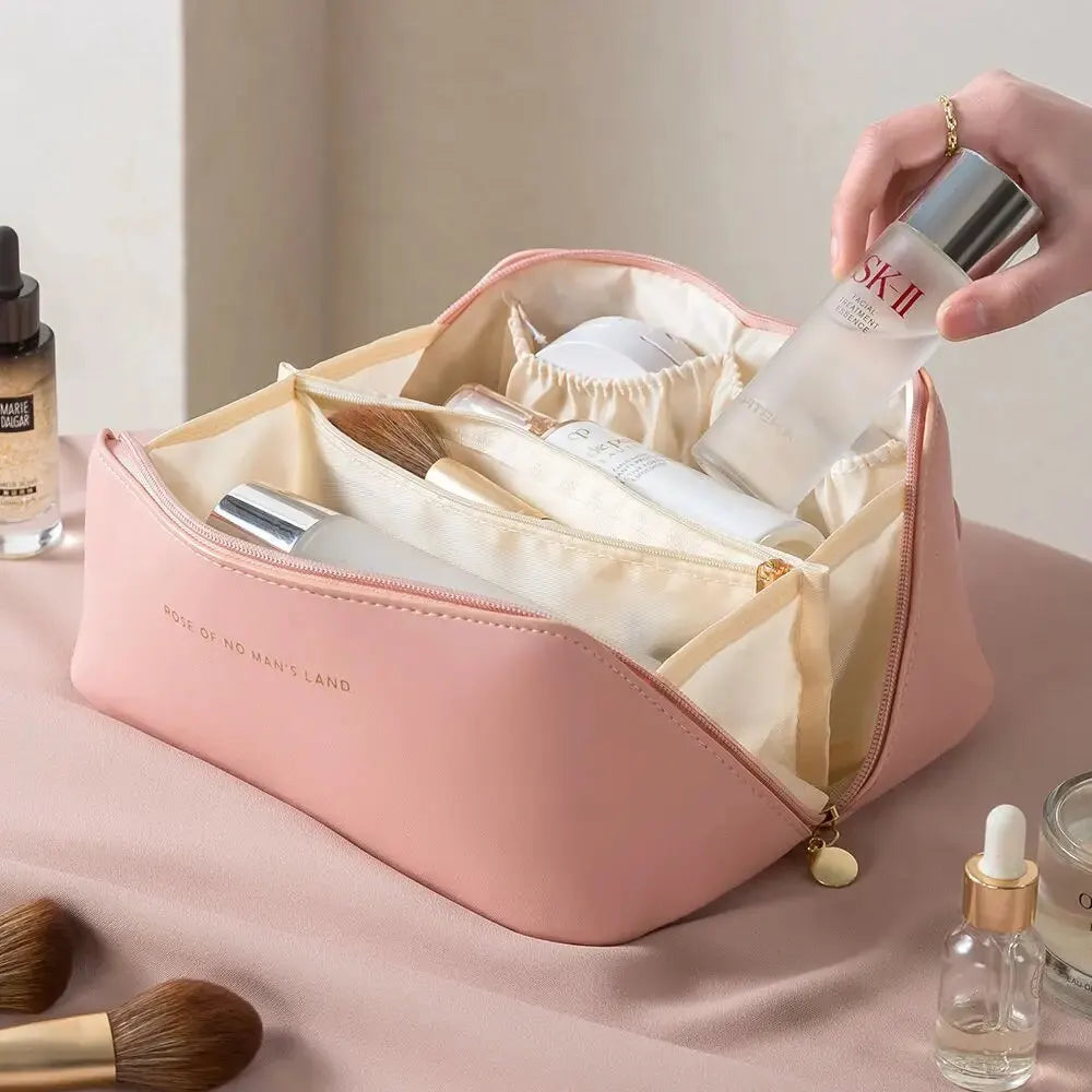 GlamBox – Luxus Make-up Organizer & Reise Kosmetiktasche mit Reißverschluss