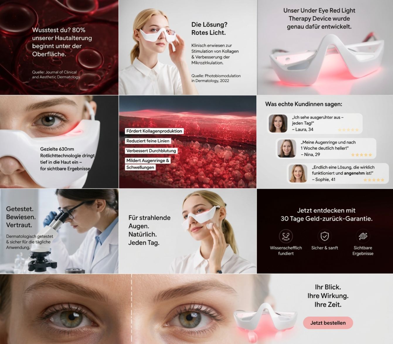 Smartes Augenlift & Straffungsbrille✨