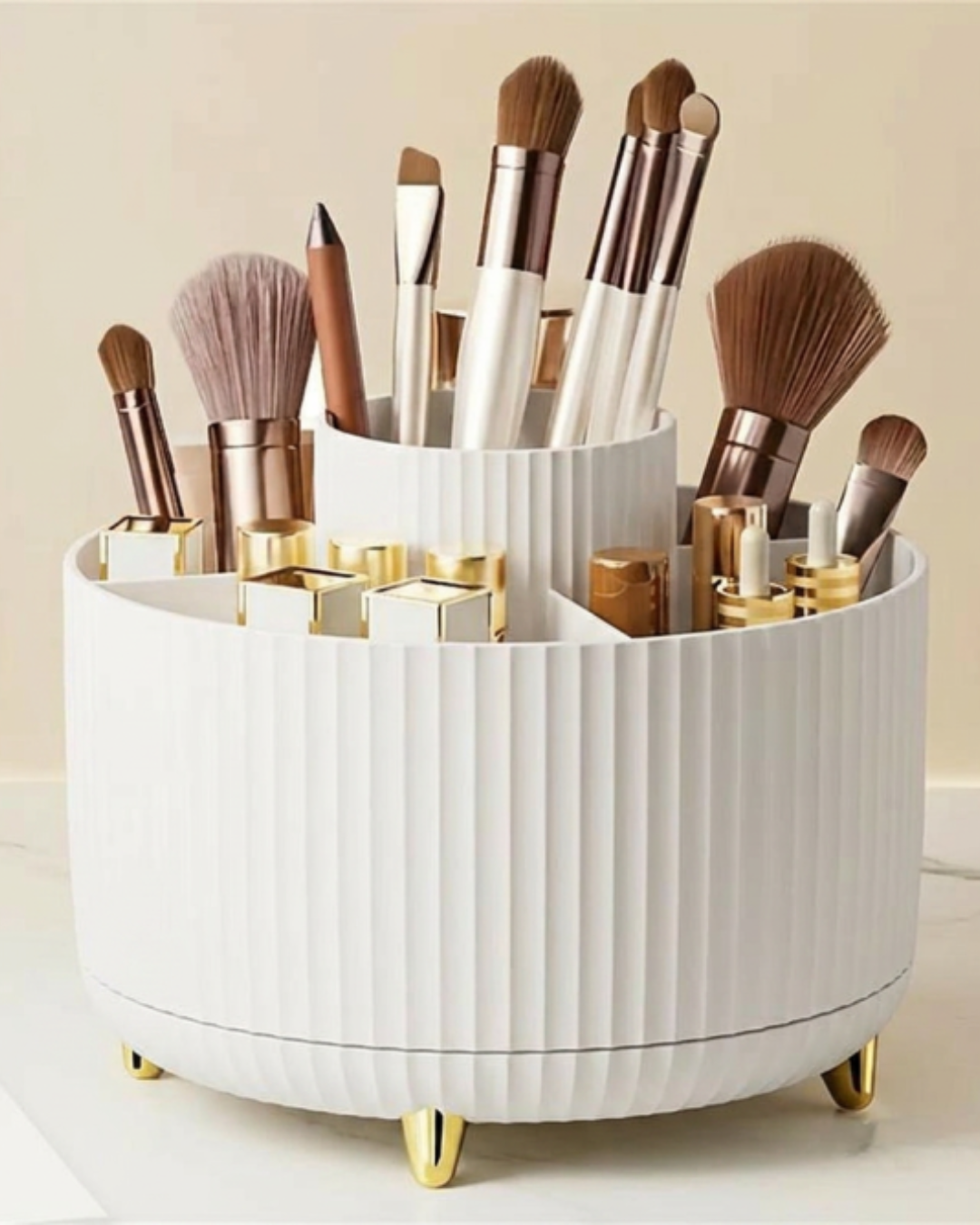 360° Drehbarer Make-up Organizer mit 5 Fächern
