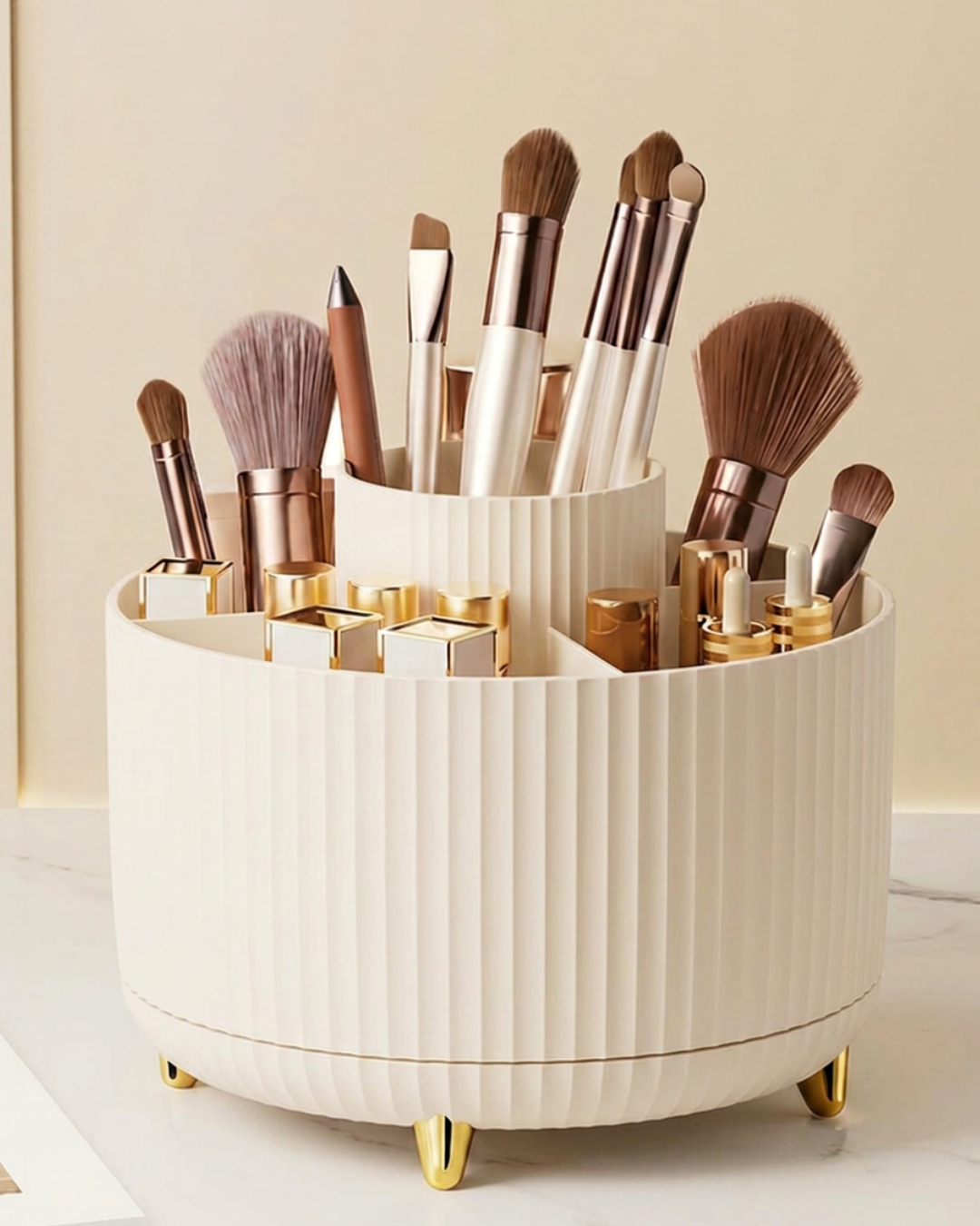 360° Drehbarer Make-up Organizer mit 5 Fächern