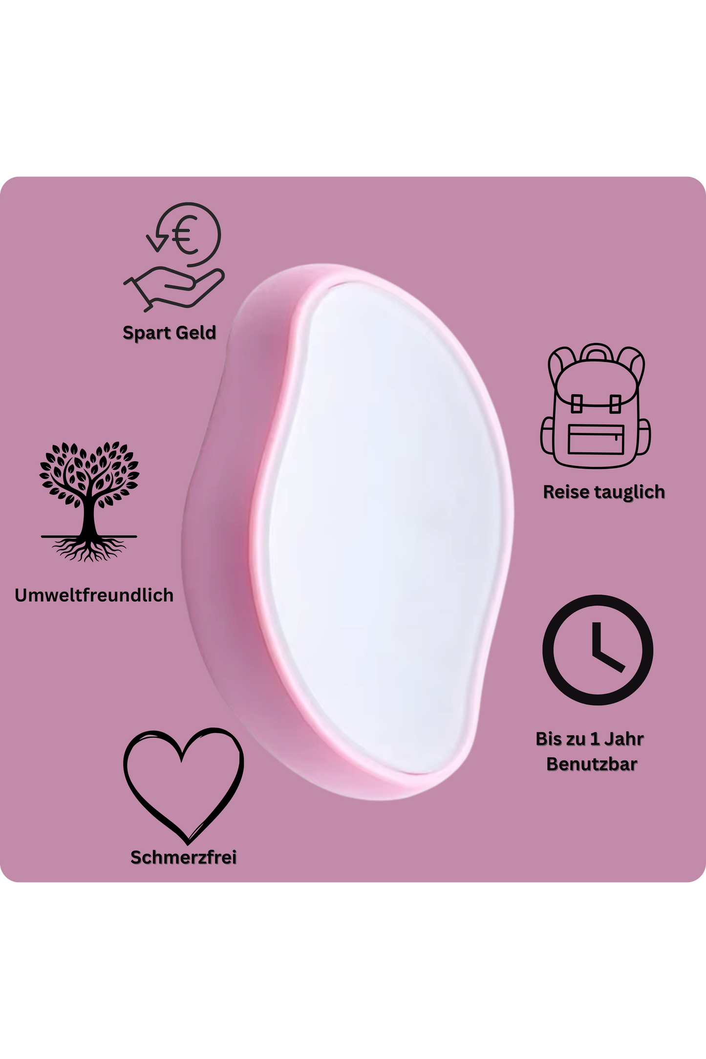 Kristall Haarentferner – Schmerzfrei & Wiederverwendbar