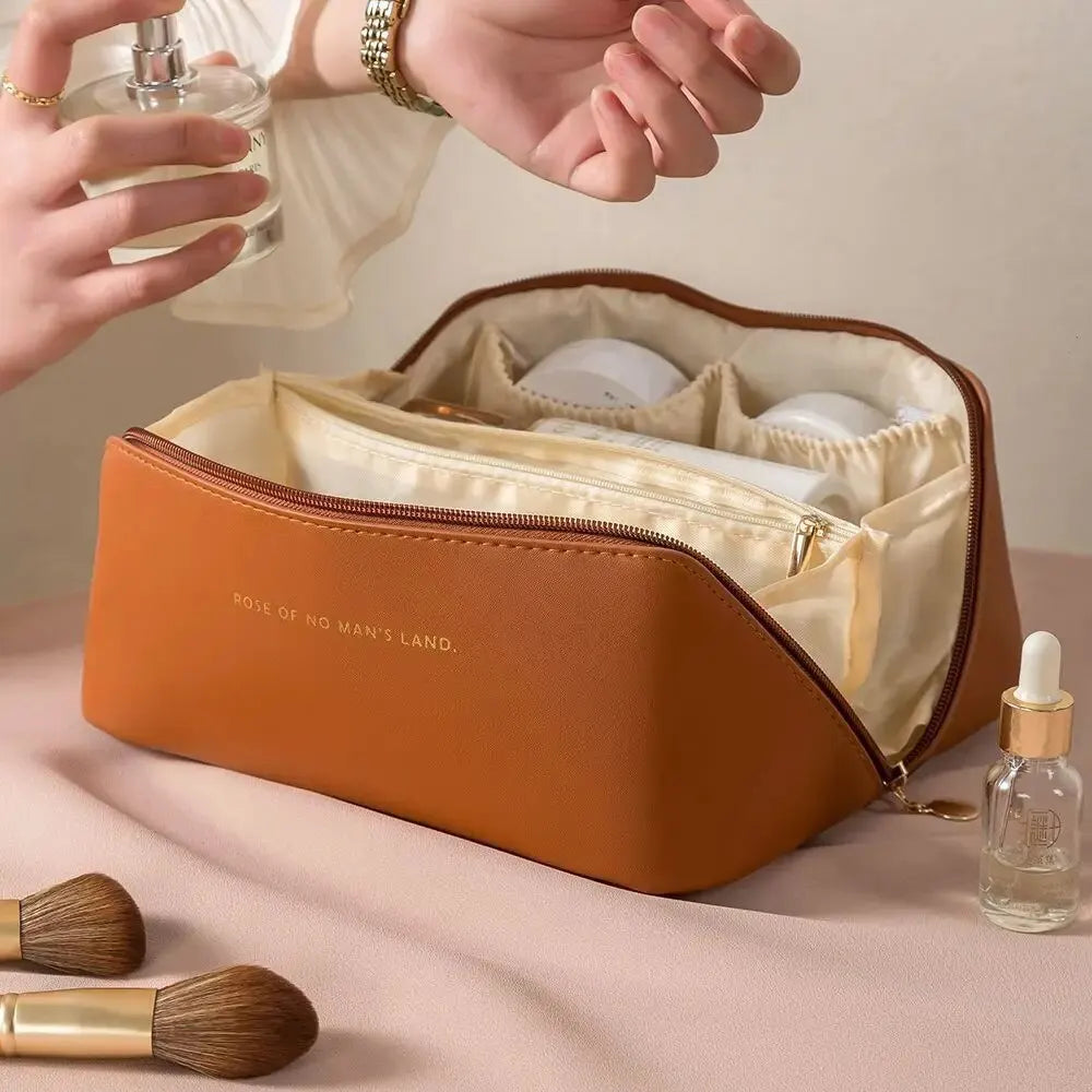 GlamBox – Luxus Make-up Organizer & Reise Kosmetiktasche mit Reißverschluss