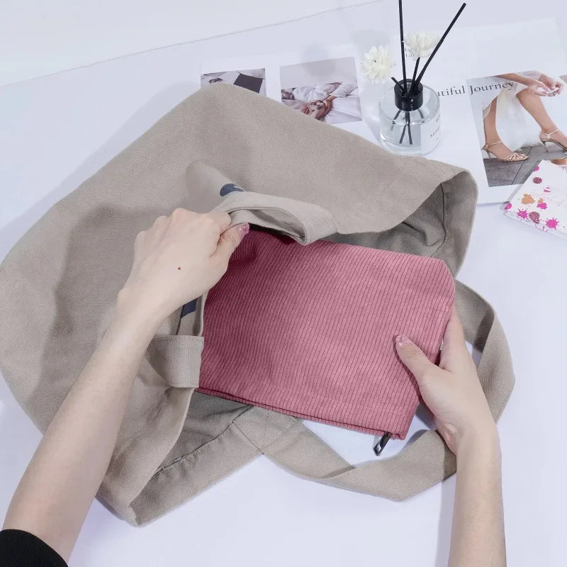 PrettyPocket – Cord Make-up & Reise Täschchen 💄