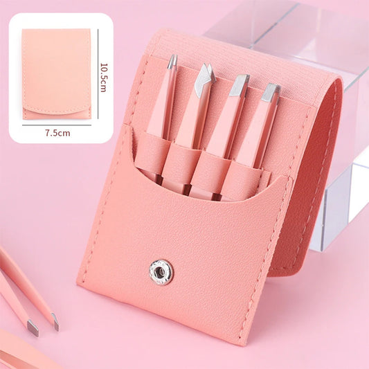 BrowPrecision Pro – 4er Präzisions Pinzetten Set