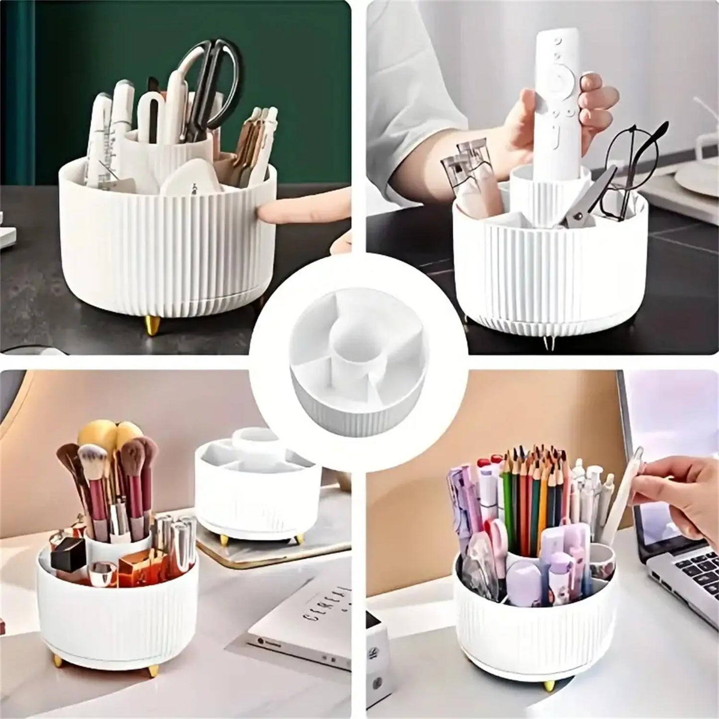 360° Drehbarer Make-up Organizer mit 5 Fächern
