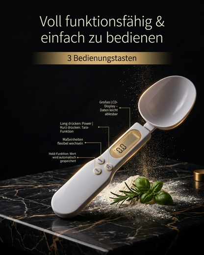 SmartChef Elite – Digitale Präzisions-Messlöffel-Waage
